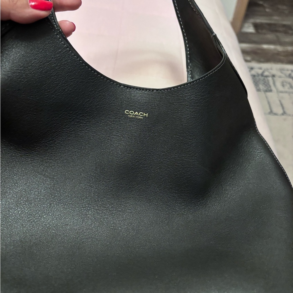 Coach Dark Leather Shoulder Bag